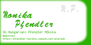 monika pfendler business card